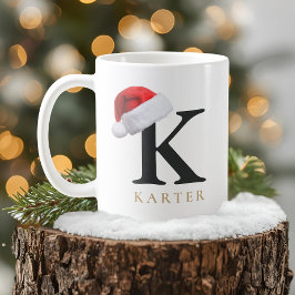 クリスマスモノグラムマグ コーヒーマグカップ