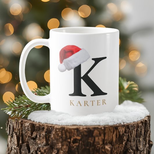 クリスマスモノグラムマグ コーヒーマグカップ