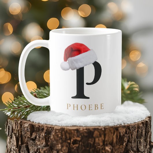 クリスマスモノグラムマグ コーヒーマグカップ