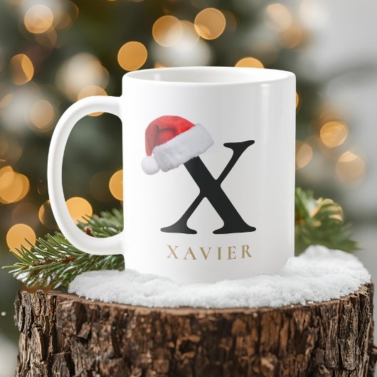 クリスマスモノグラムマグ コーヒーマグカップ