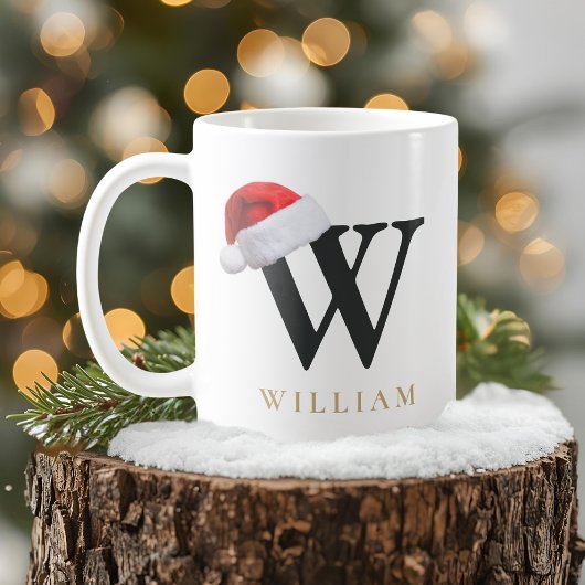 クリスマスモノグラムマグ コーヒーマグカップ