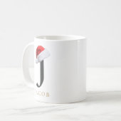 クリスマスモノグラムマグ コーヒーマグカップ (正面左)