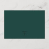 クリスマスモノグラム結婚の詳細 エンクロージャーカード (裏面)