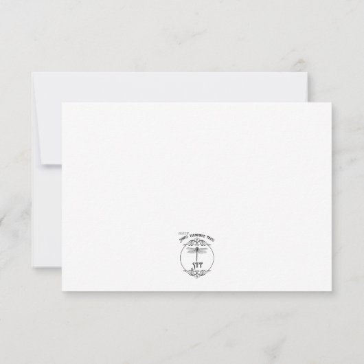 クリスマスモノグラム結婚ズ セーブザデート (裏面)