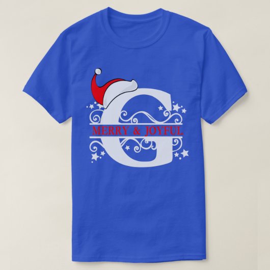 クリスマスモノグラムG Tシャツ (デザイン正面)