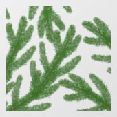 クリスマスモミの木の枝 ウィンドウサイン (シート)