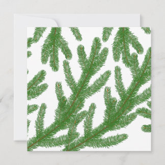 クリスマスモミの木の枝 シーズンカード