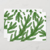 クリスマスモミの木の枝 ポストカード (正面/裏面)