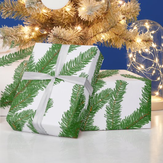 クリスマスモミの木の枝 ラッピングペーパー (クリスマス)