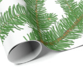 クリスマスモミの木の枝 ラッピングペーパー (ロールコーナー)