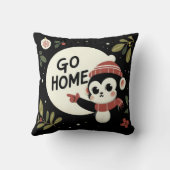 クリスマスモンキーを家に帰る クッション (裏面)