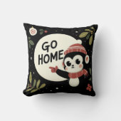 クリスマスモンキーを家に帰る クッション (正面)