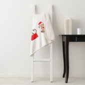 クリスマスモンキーズサンタ小妖精や小人ハットレッドグリーン シェルパブランケット (インサイチュ)