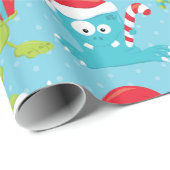 クリスマスモンスターの休日の包装紙 ラッピングペーパー (ロールコーナー)