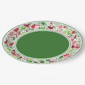 クリスマスモンタージュ紙プレート(DKGR) ペーパープレート (アングル)