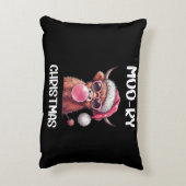 クリスマスモーのスコットランドのヒグランドカウズ アクセントクッション (裏面(縦))