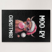 クリスマスモーのスコットランドのヒグランドカウズ ジグソーパズル (横)