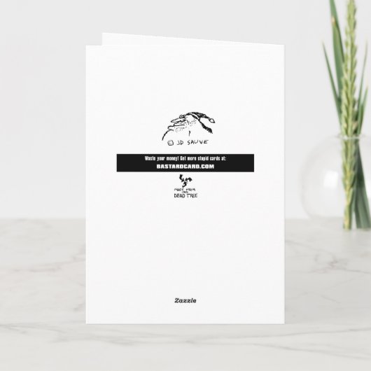 クリスマスモーの牛のあいさつおもしろいきカード シーズンカード (裏面)