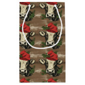 クリスマスモーの牛の包装紙 スモールペーパーバッグ (裏面)