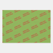 クリスマスモーの牛の包装紙 ラッピングペーパーシート (正面2)