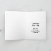 クリスマスモーを過ごす | カウプおもしろいンホリデイ カード (内部)