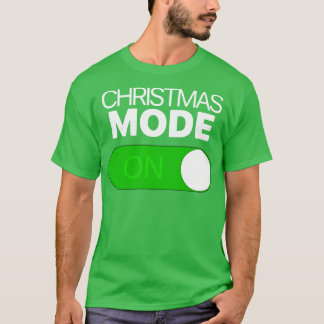 クリスマスモードオン切替アンドロイドIphone Tシャツ