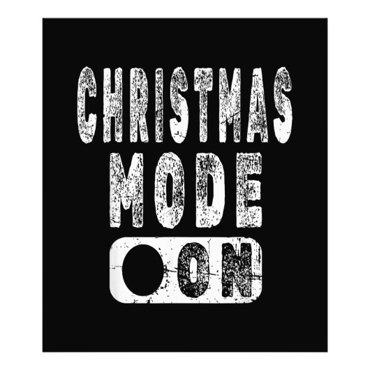 クリスマスモードオン – おもしろいクリスマス フォトプリント            (正面)