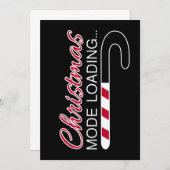 クリスマスモード読み込み中 - X マス キャンディーケーン ロードバー 招待状 (正面/裏面)