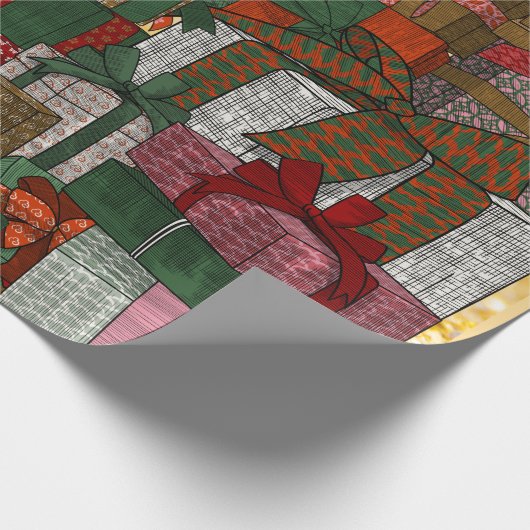 クリスマスモーニングの夢を見る！ ラッピングペーパー (角)