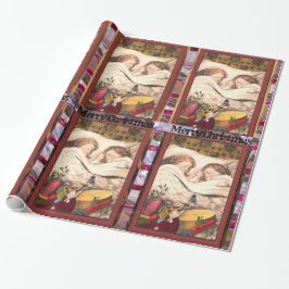 クリスマスモーニングの甘い夢 ラッピングペーパー