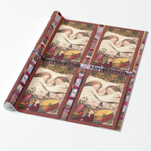 クリスマスモーニングの甘い夢 ラッピングペーパー (アンロールド)