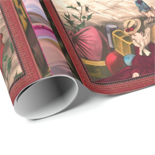 クリスマスモーニングの甘い夢 ラッピングペーパー (ロールコーナー)