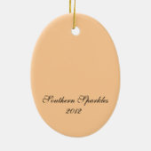 クリスマスモーニングオーナメント セラミックオーナメント (裏面)