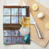 クリスマスモーニングキッチンタオル キッチンタオル (四つ折り)