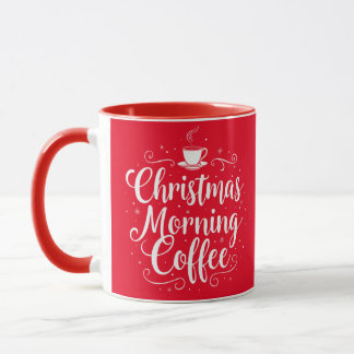 クリスマスモーニングコーヒースクエレガントリプトフェスティバル マグカップ