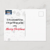 クリスマスモーニングスキーゲレンデ ポストカード (裏面)