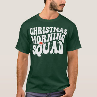 クリスマスモーニングスクワッドGroovyファンシークリスマスビン Tシャツ