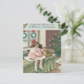 クリスマスモーニングツリープレゼントガールドール シーズンポストカード (スタンド正面)