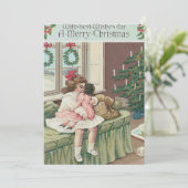 クリスマスモーニングツリープレゼントガールドール 招待状 (スタンド正面)