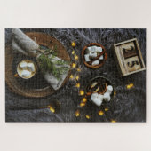 クリスマスモーニングホットチョコレート&マーシュメロ ジグソーパズル (横)