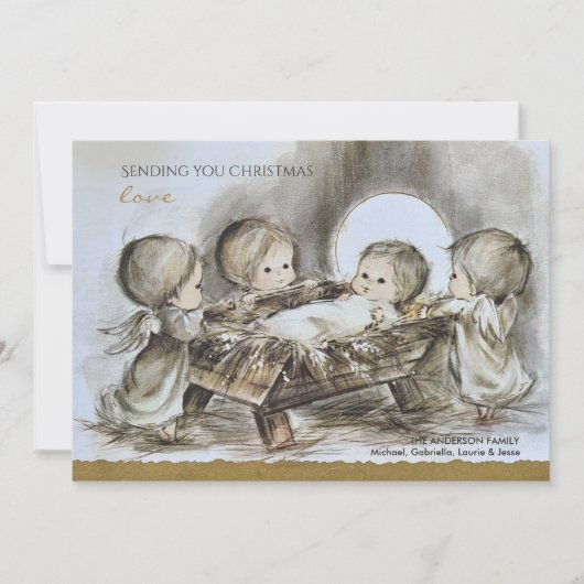 クリスマスモーニングホリデーカード シーズンカード (正面)