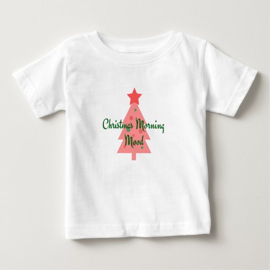 クリスマスモーニングムードベビートップ ベビーTシャツ (正面)