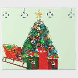 クリスマスモーニングラッピング紙 ラッピングペーパー