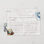 クリスマスモーニング基本レシピカード エンクロージャーカード (正面/裏面)