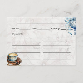 クリスマスモーニング基本レシピカード エンクロージャーカード