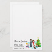 クリスマスモーニング文房具筆記用紙 便箋 (正面/裏面)