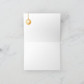 クリスマスモーニング自転車ありがとう サンキューカード (内部)