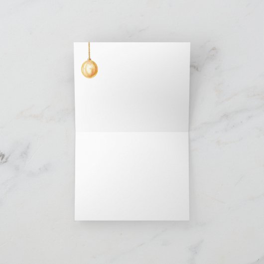 クリスマスモーニング自転車ありがとう サンキューカード (内部)