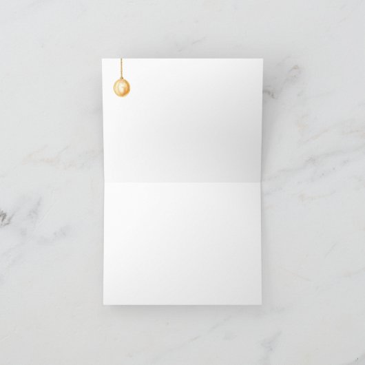 クリスマスモーニング自転車ありがとう サンキューカード (内部)