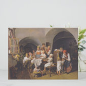 クリスマスモーニング(by Ferdinand Georg Waldmuiller) カード (スタンド正面)